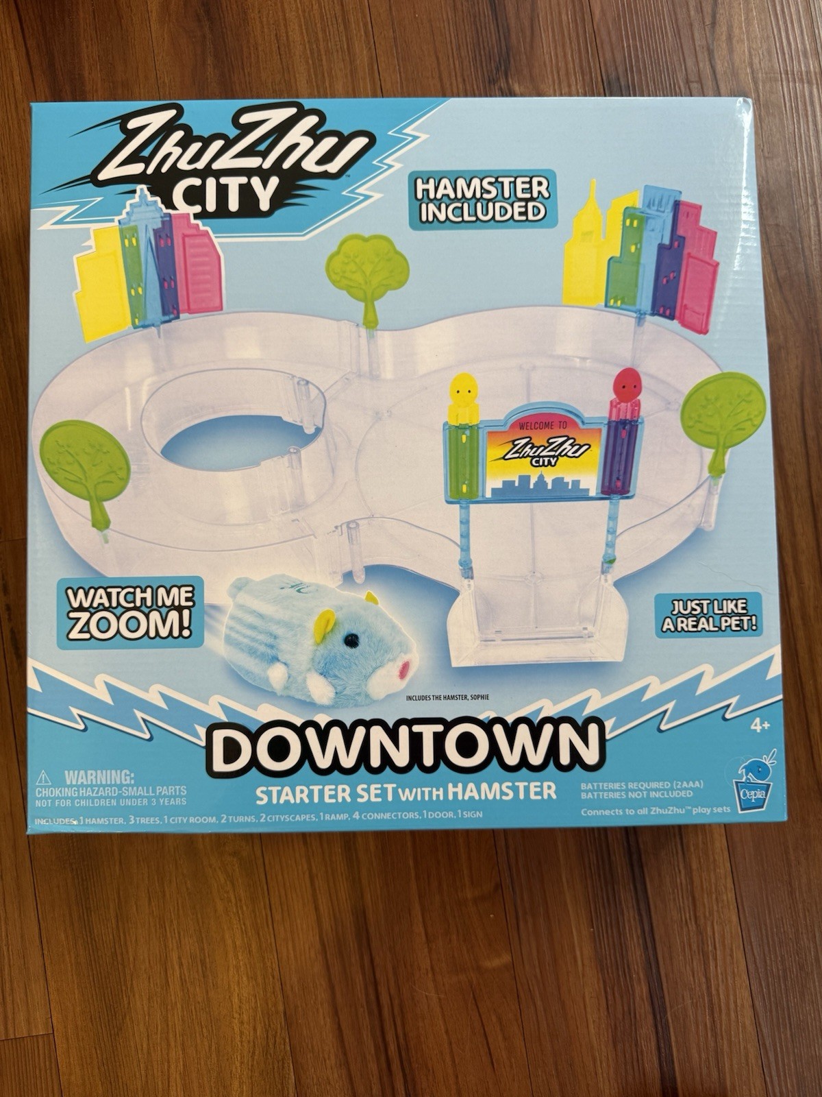 Zhu Zhu City Downtown Starter Set Play [w/Plush Sophie Interactive Hamster)
