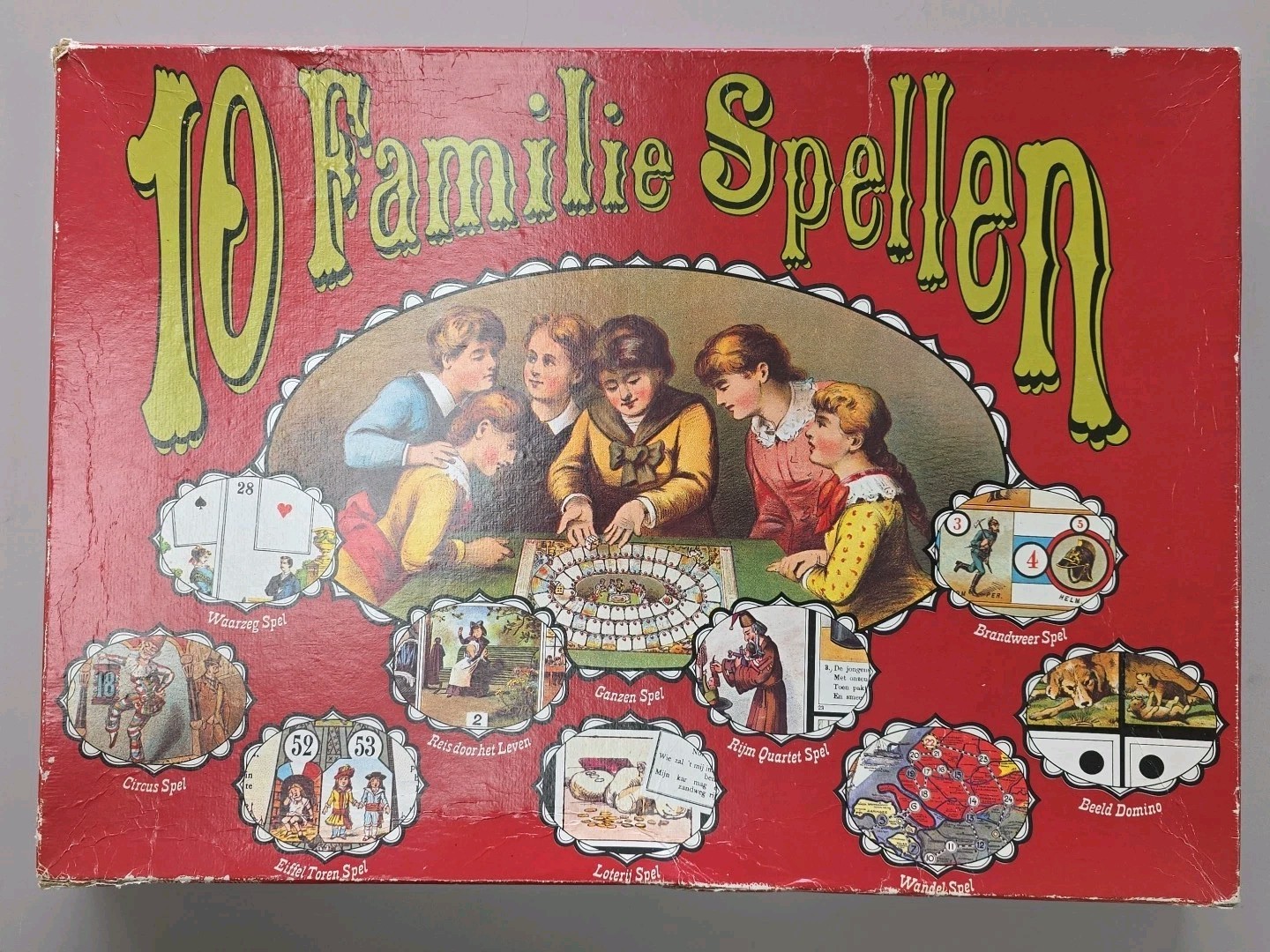 VINTAGE Board Games - 10 Familie Spellen, Incomplete AS-IS 