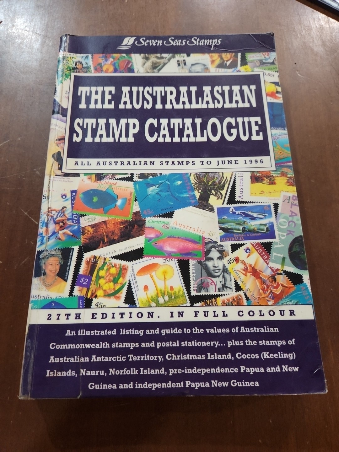 SEVEN SEAS AUSTRALIAN STAMP CATALOGUE in Colour 1996 27th Edition 