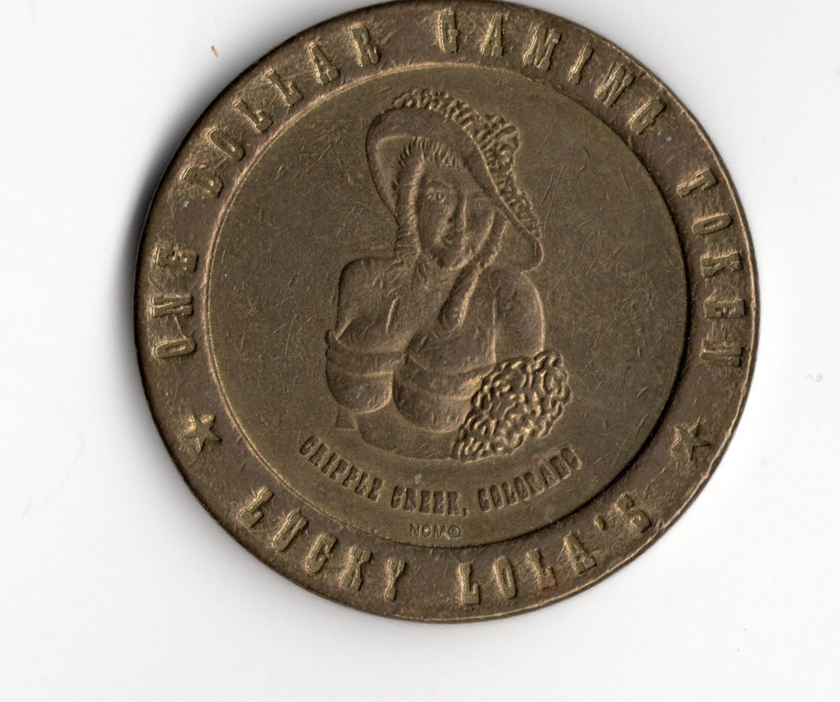 Lucky Lola's Cripple Creek Colorado $1 Casino Token