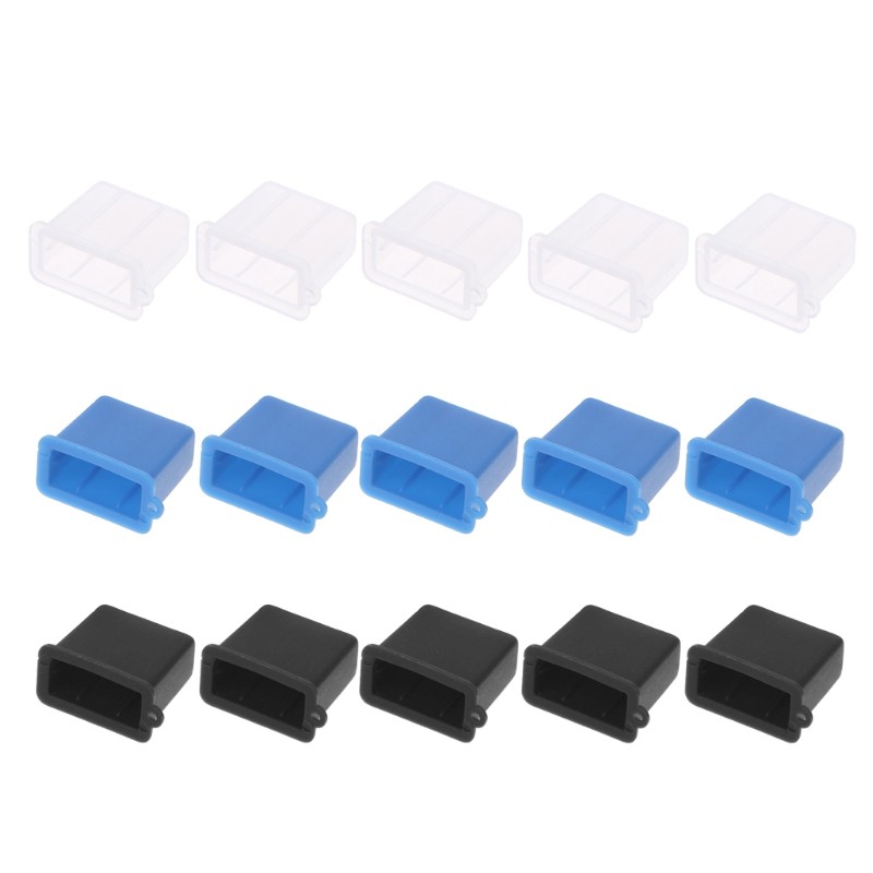 5Pcs USB Type A Male Anti-Dust Plug Stopper Cap Cover Protector