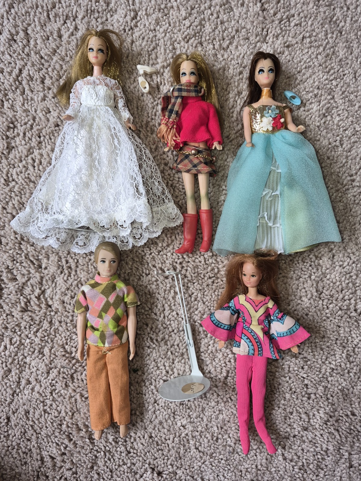 Vintage Mattel Topper Dawn Doll Figure Lot