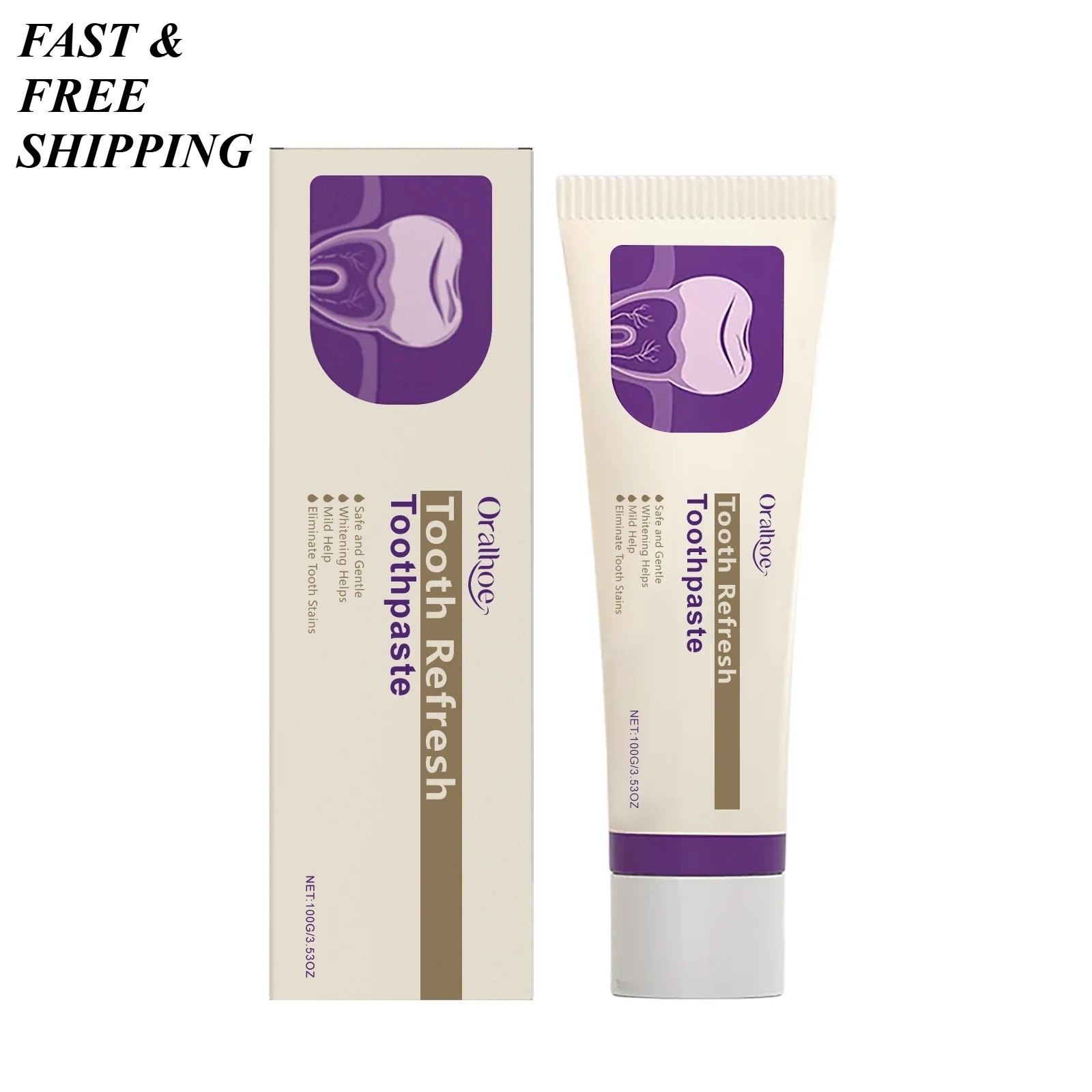 1-3PCS ORALHOE ORALHOE Mouth Refresh Toothpaste Stain Tooth Removal Whiten Teeth