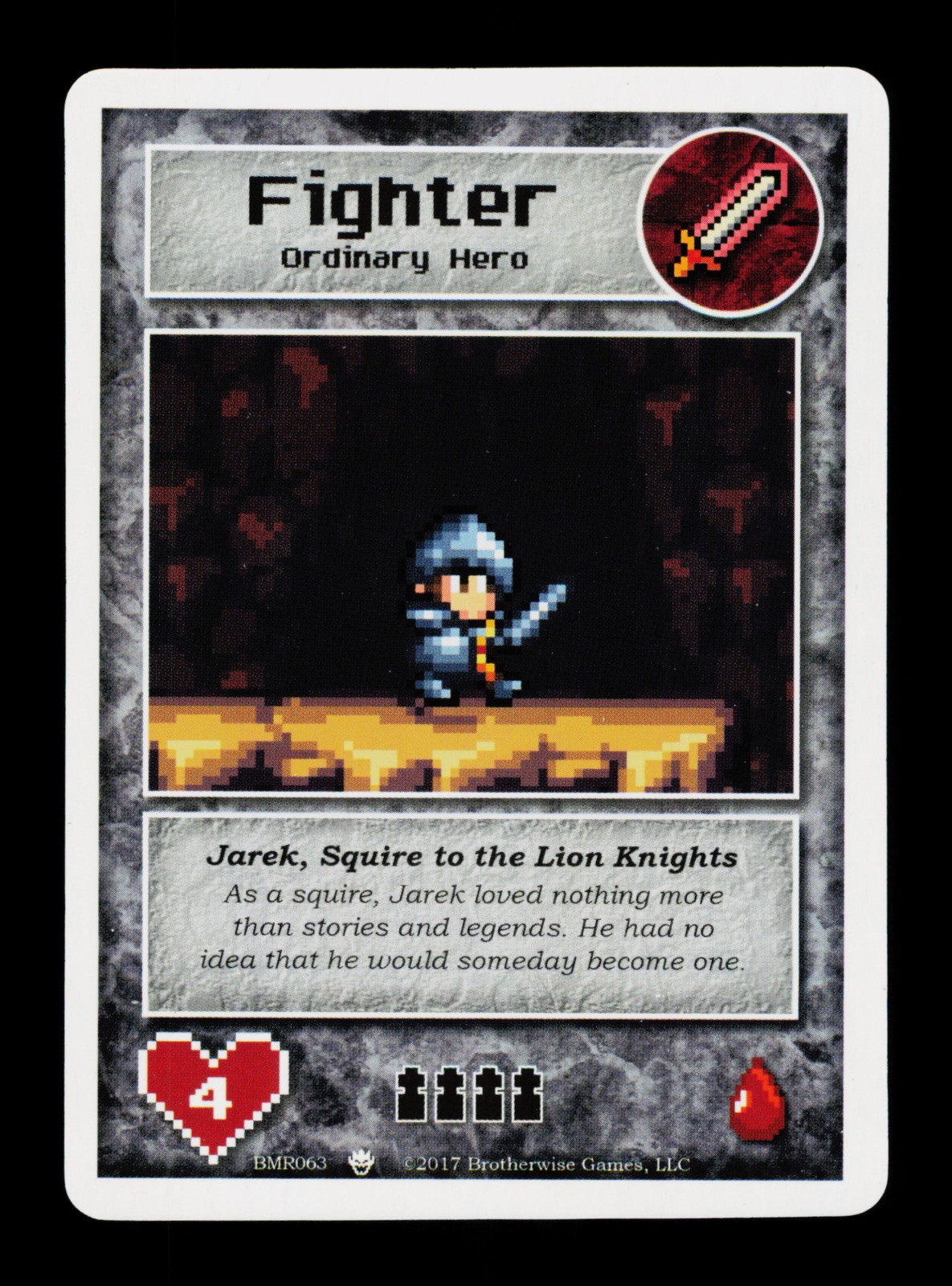 Fighter Ordinary Hero BMR63 Boss Master 2017 Trading Card TCG CCG