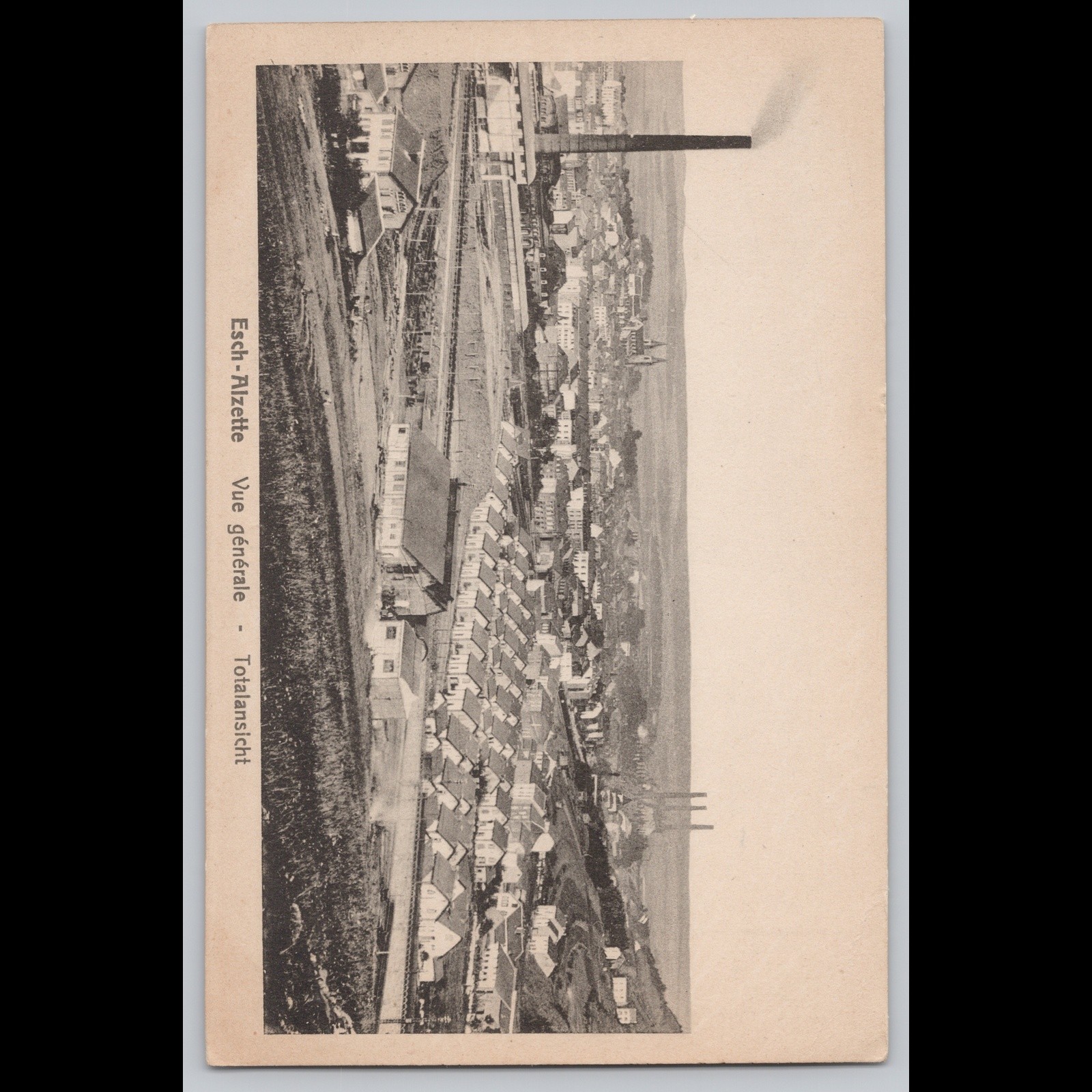 Antique Postcard Esch-Alzette Vue Générale Luxembourg City Town