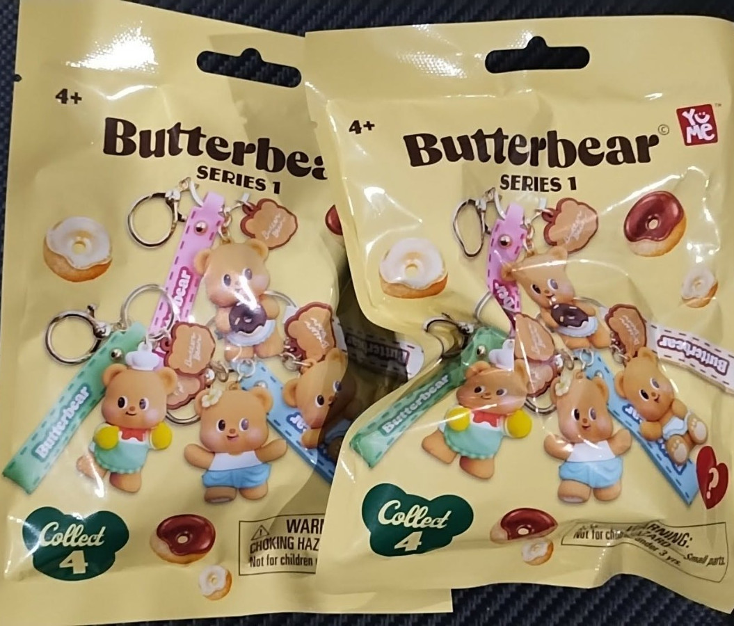 BUTTERBEAR Series 1 NEW 2X Brand New In Package UNOPENED LOT OF 2 PIECES
