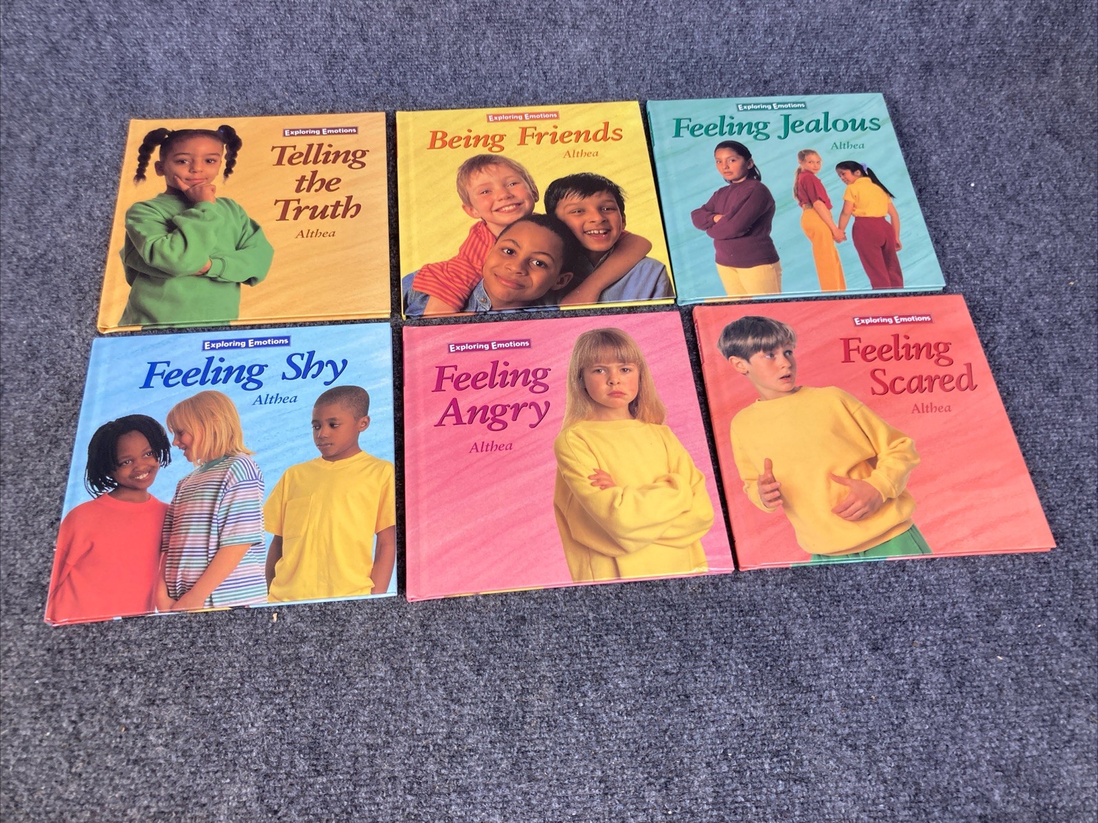 Lot of 6 Exploring Emotions Hardcover Feeling Jealous Shy Scared HC Book Set EUC
