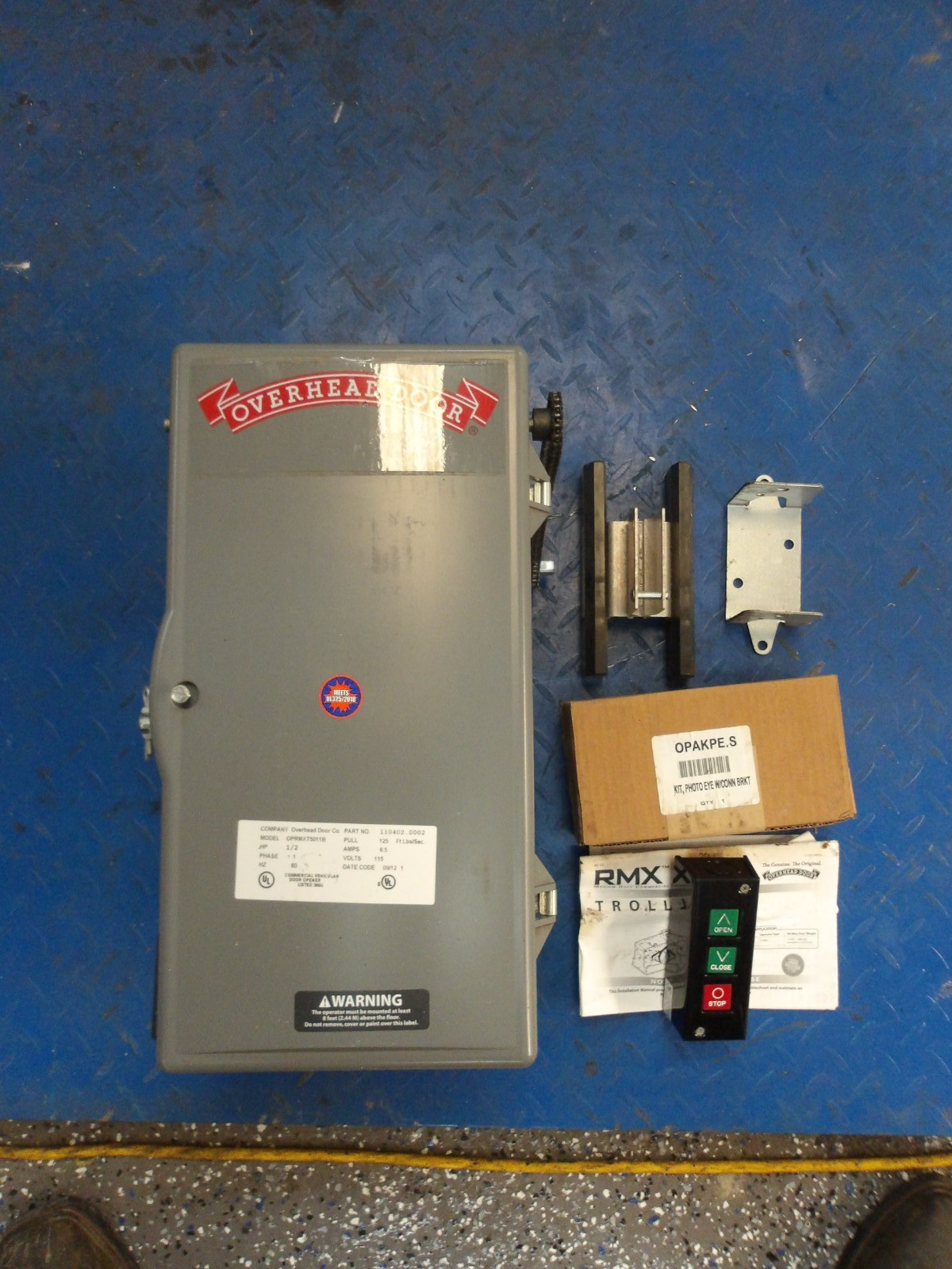 OVERHEAD DOOR OPERATOR OPRMXT5011B, 1/2 HP, 115 V, #35903G NEW