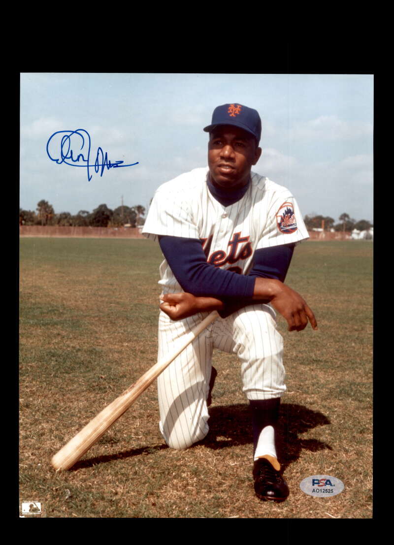 Cleon Jones PSA DNA Signed 8x10 Photo Autograph Mets