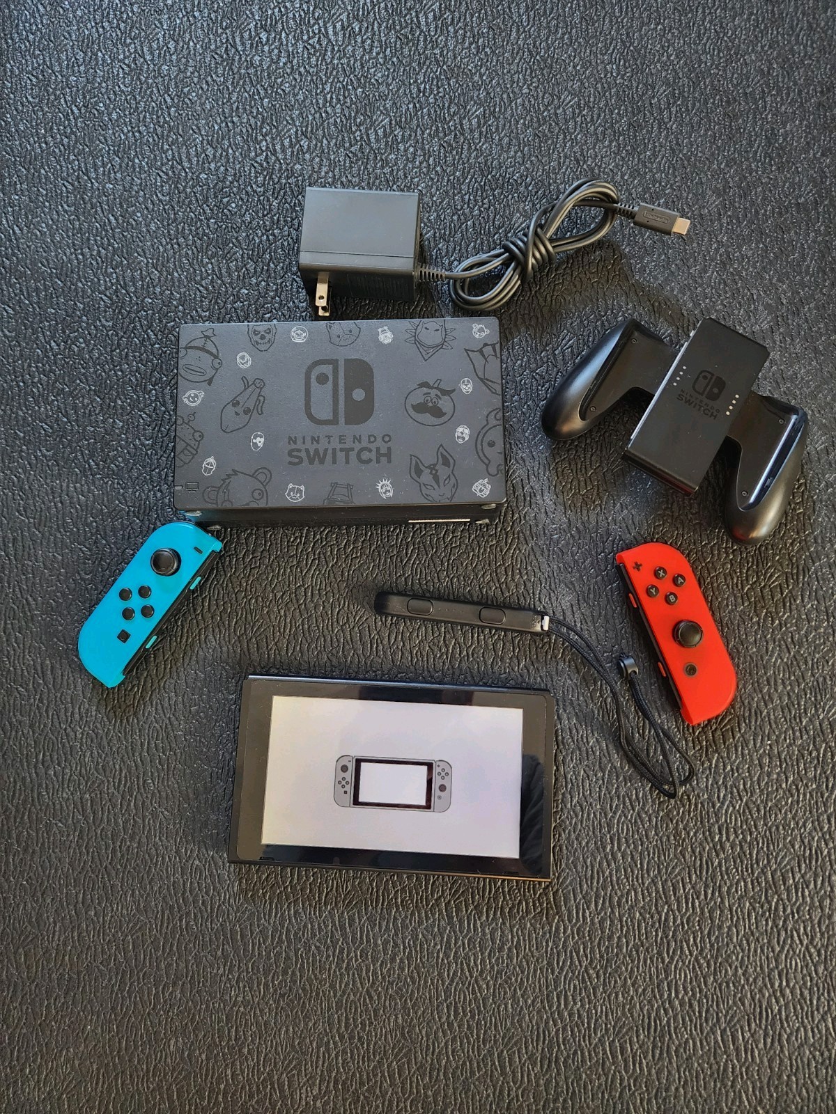 Nintendo Switch with Neon Blue and Neon Red Joy-Con (HAC-001-01)