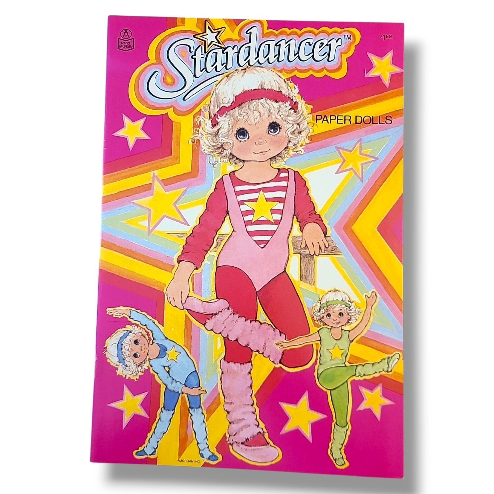 Stardancer Paper Dolls Whitman 1983 Uncut 80s Dance Aerobics Retro