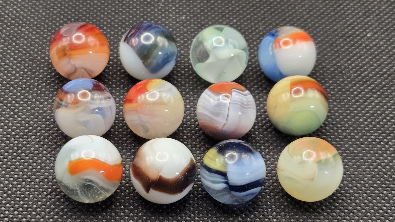 Vintage Vitro Agate Marbles Lot