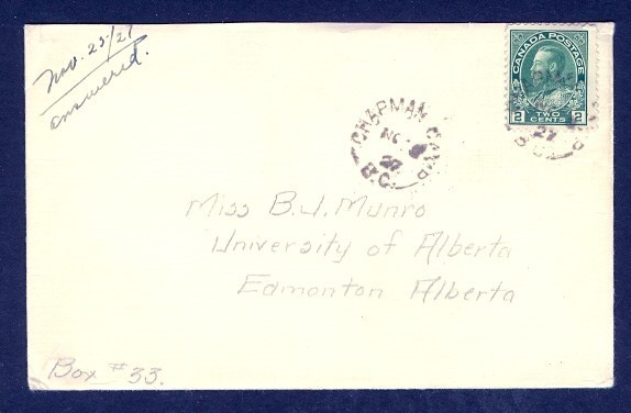 CANADA CHAPMAN CAMP/NO25/27 SPLIT CIRCLE TO EDMONTON