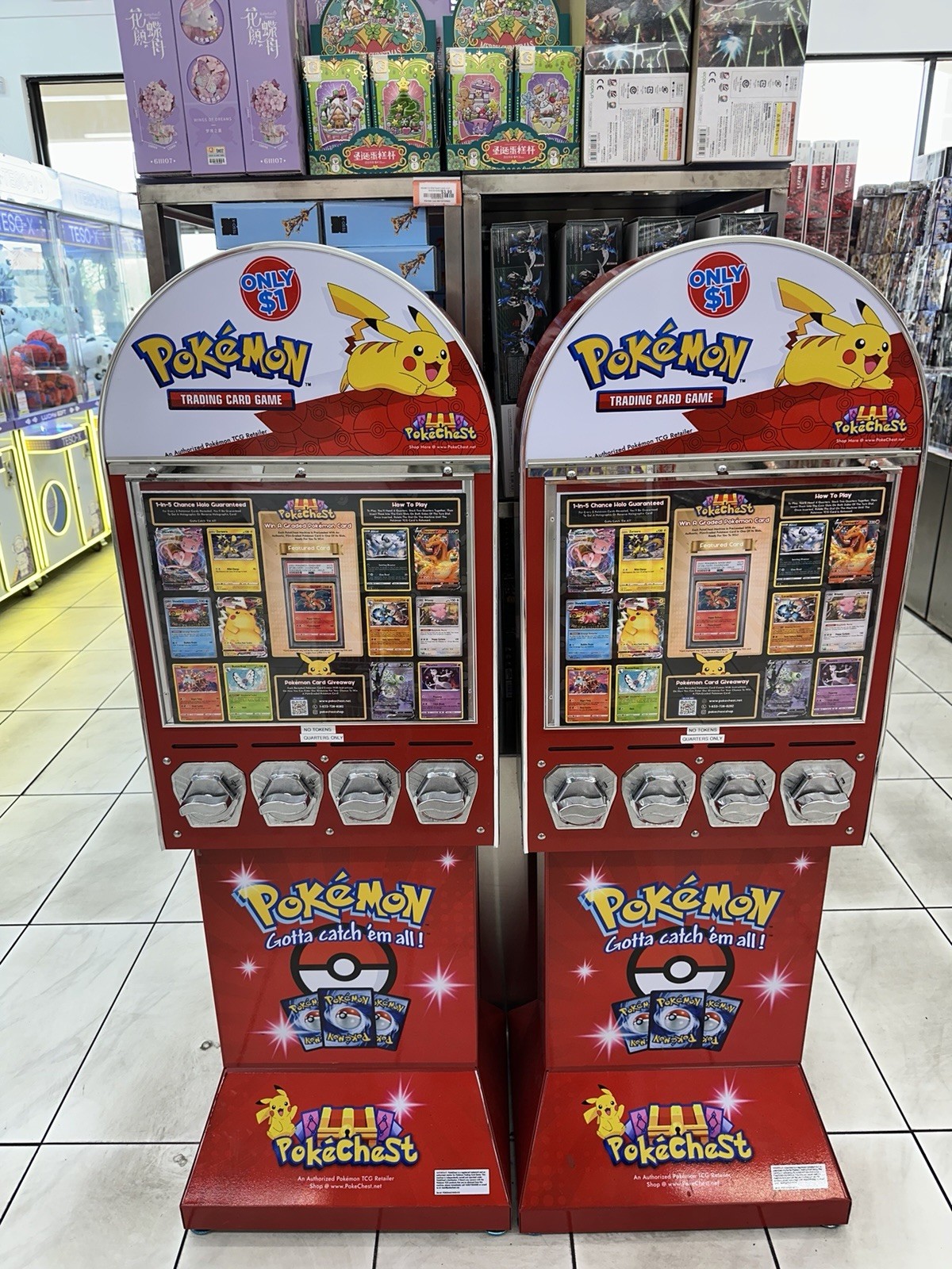 Pokémon Card Vending Machine Coin Operated