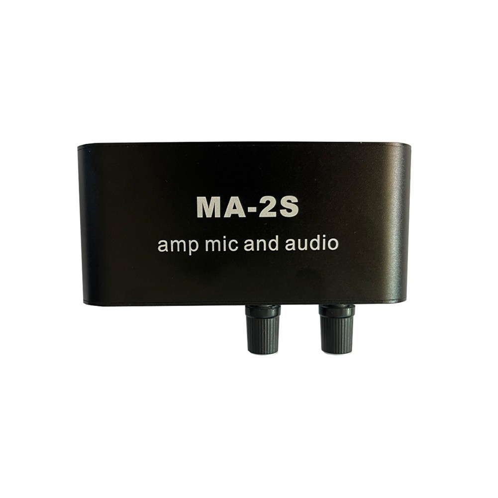 3.5mm Condenser Microphone Audio Preamplifier Mixing Board MA-2S B2W31420