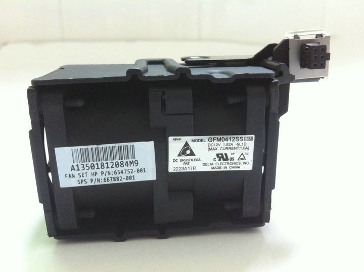 HP Hewlett  ,   654752-001, 667882-001, GFM0412SS Cooling Fan Assembly *bn
