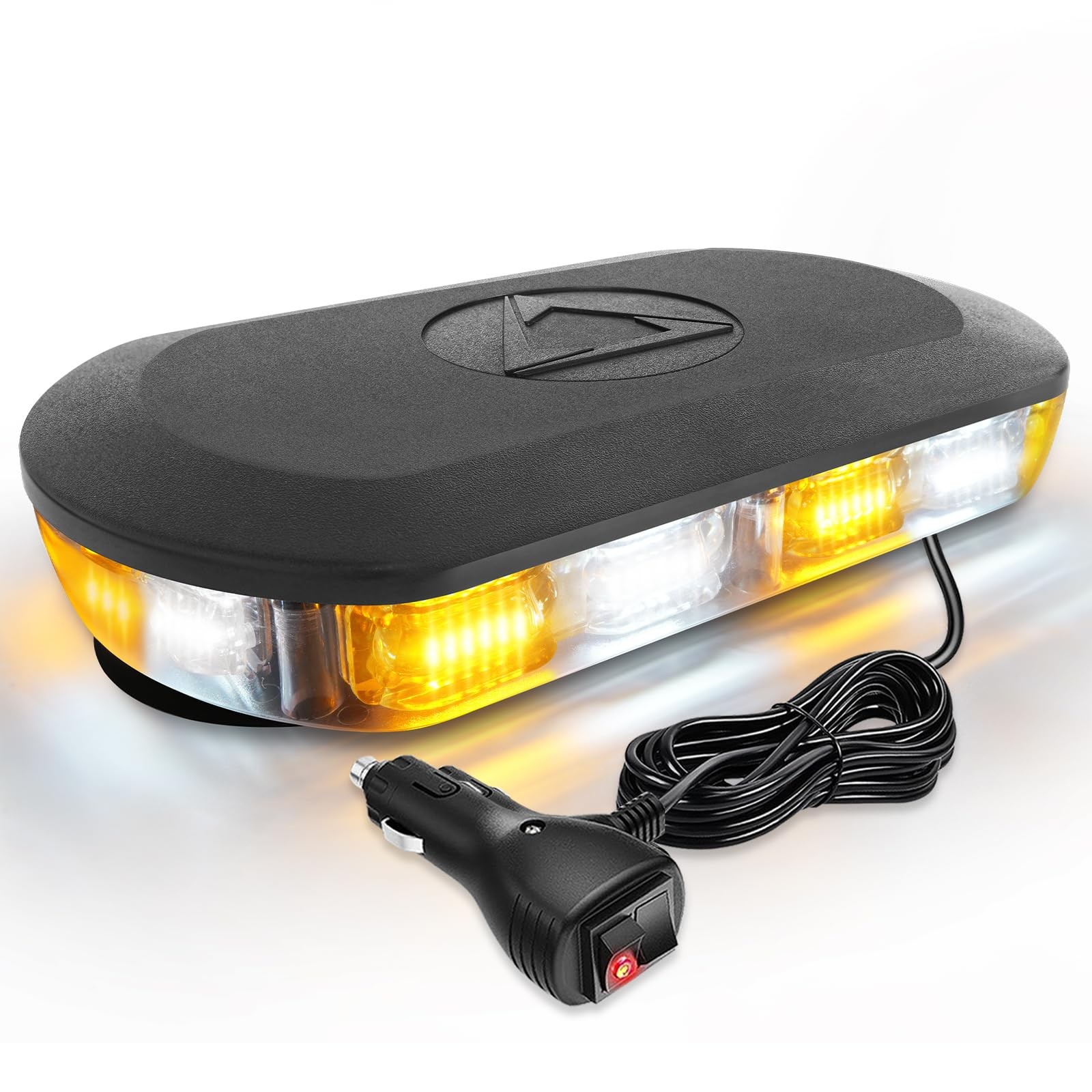 HLauto 700A Rooftop Emergency Strobe Lights Bar, 72 LED Amber Amber/White 