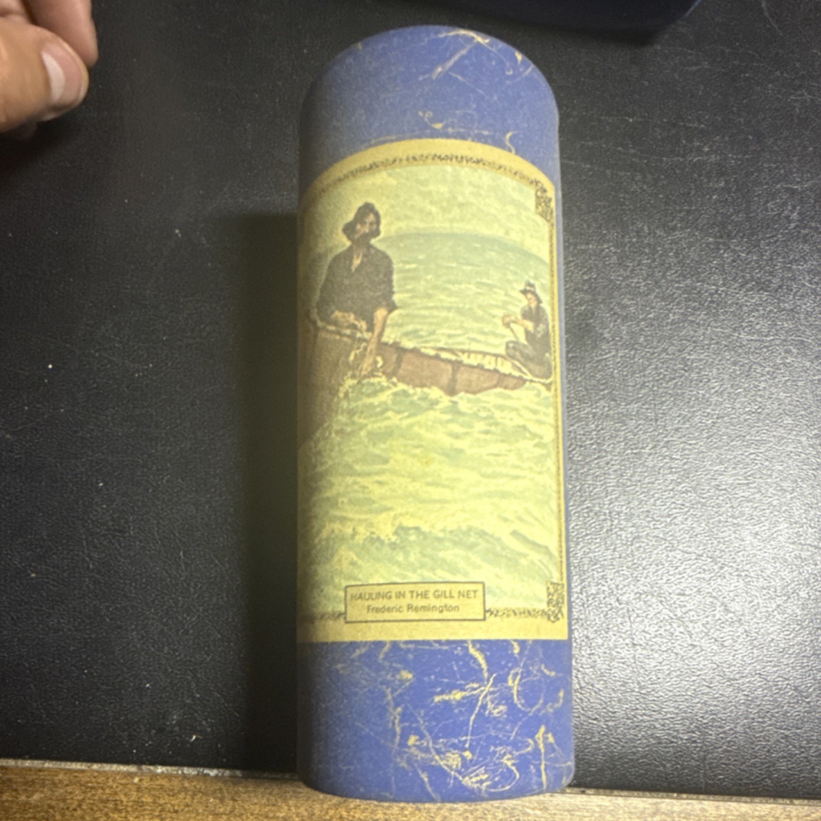 Edison Phonographs Cylinder Hauling in the Gill Net Frederic Remington