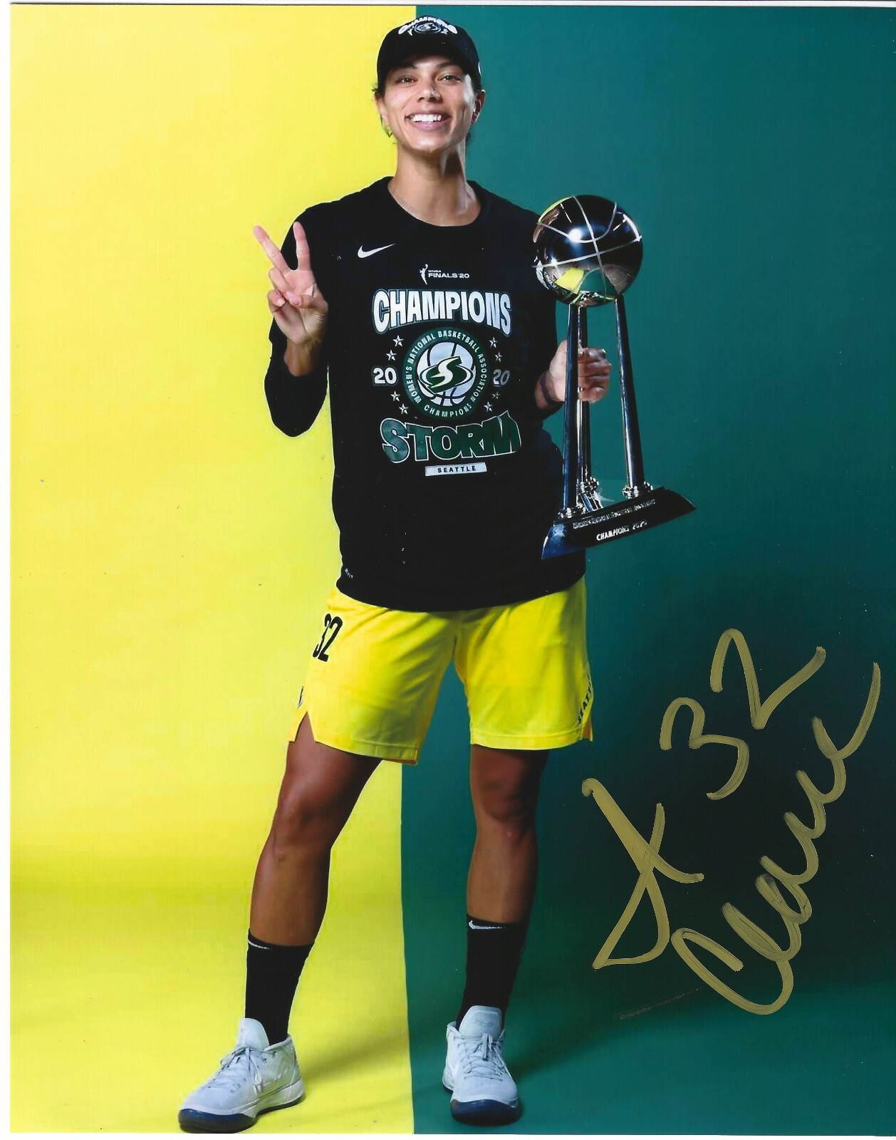 ALYSHA CLARK Signed 8.5 x 11 Photo Signed REPRINT Basketball WNBA Seattle Storm