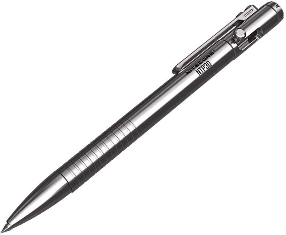 Nitecore NTP30 Titanium Bidirectional  Action Tactical Pen, : PEN-NITE-NTP30