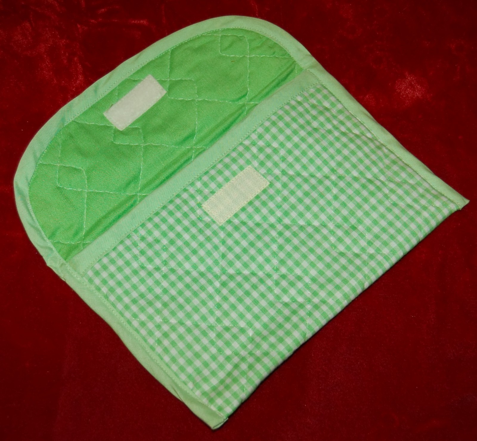 VINTAGE Folding Valet Cosmetics Travel Bag 100% Cotton Handcrafted in California