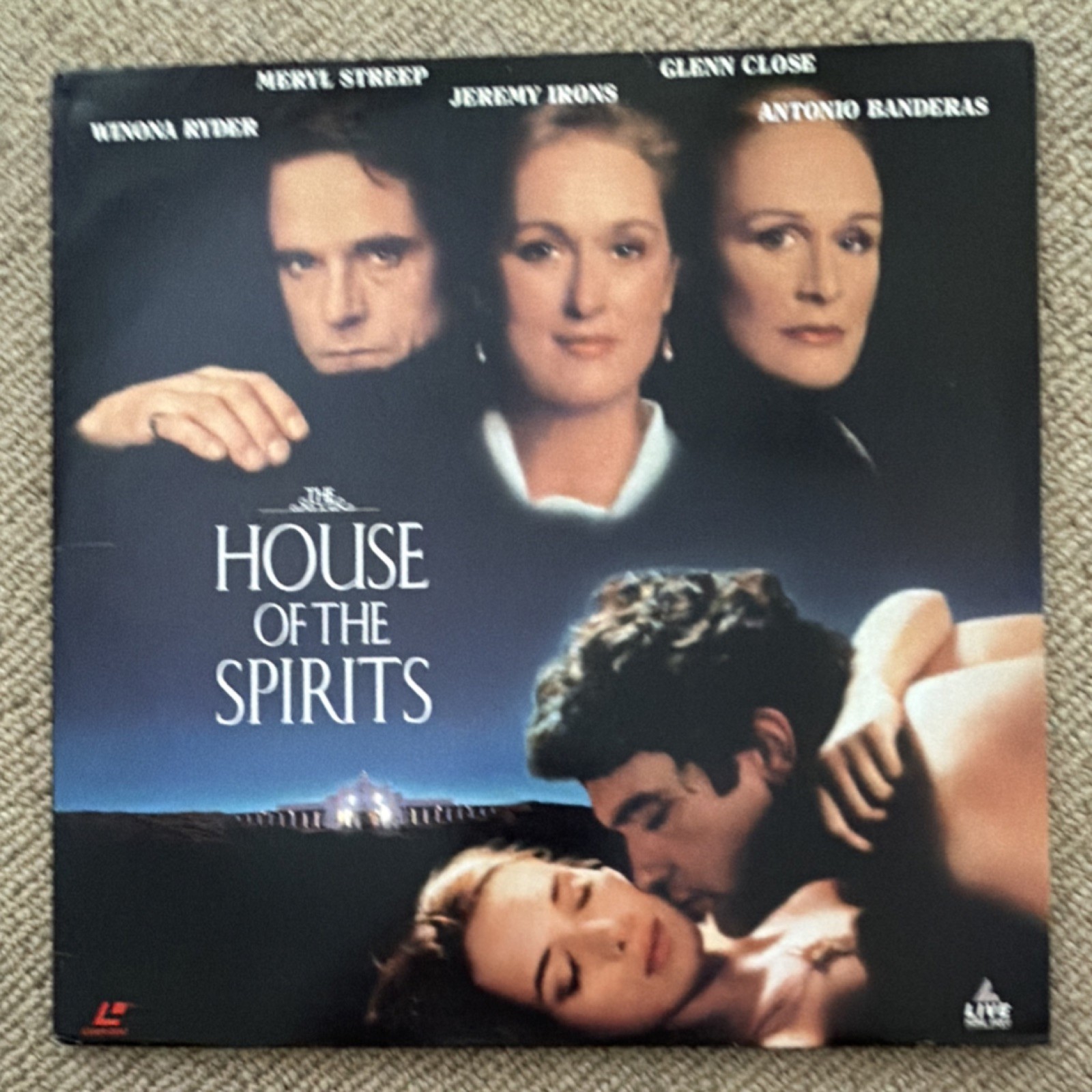 House of the Spirits LaserDisc Widescreen Drama Meryl Streep Jeremy Irons
