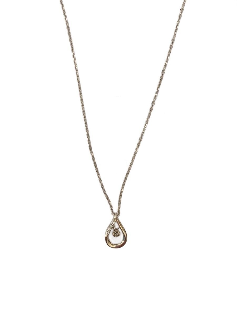 4 Necklace Silver Slv With Top Women'S Teardrop Type M1k19