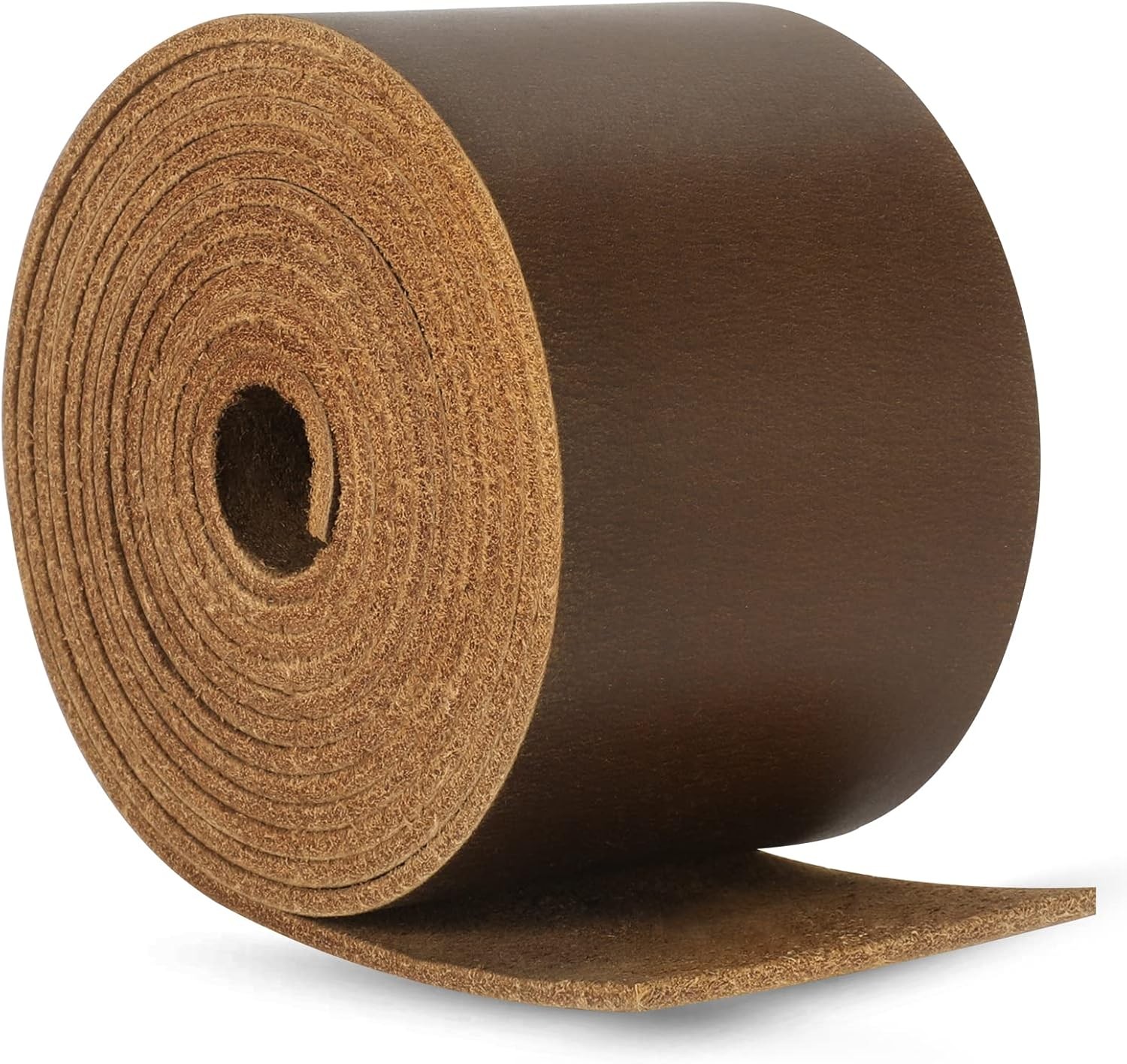 2 Inches Wide Flat Leather Straps for Crafts, Full Grain Leather Strips for C...