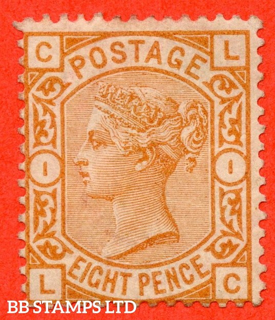 SG. 156. J91A. " LC ". 8d orange. A fine mounted mint example. B55753