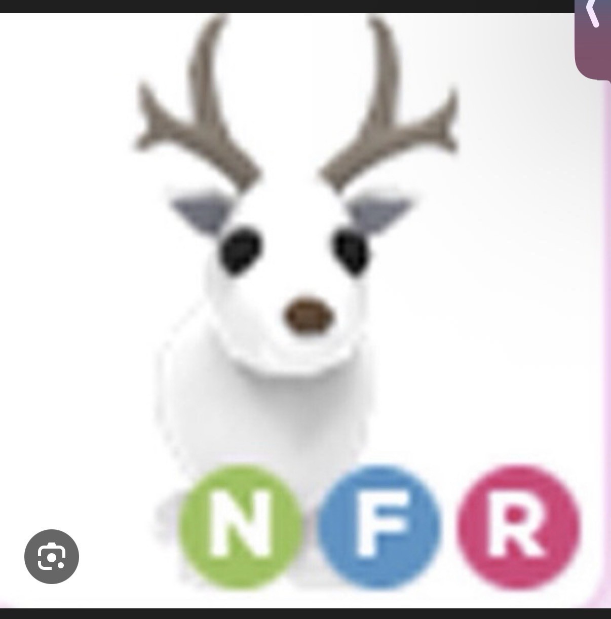 Adopt Me! Neon Fly Ride Reborn Arctic Reindeer Virtual Pet Game Item