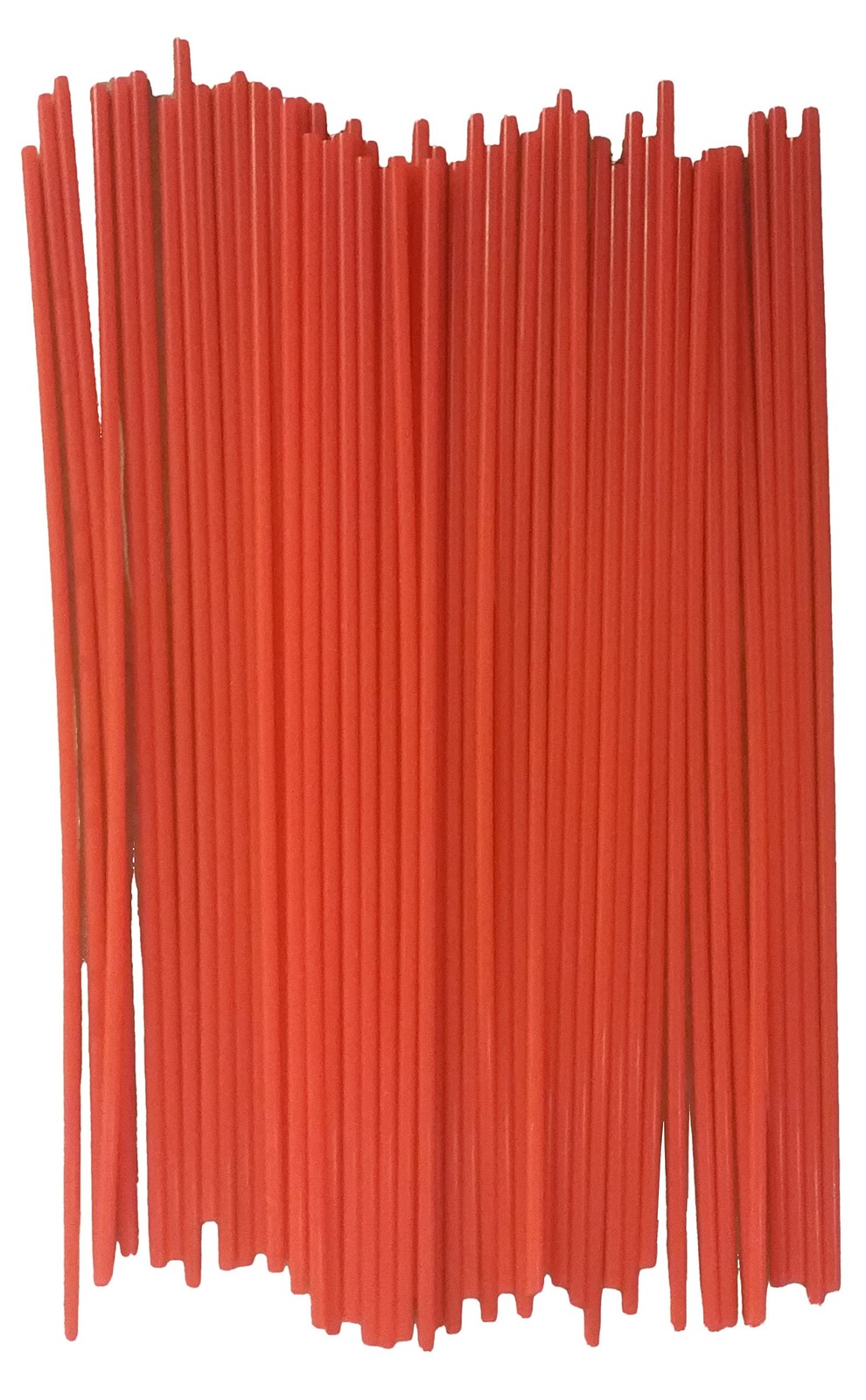 (100 Pack) 6" Aerosol Spray Can Red Plastic Straws - Tip Extension Tubes For Aut