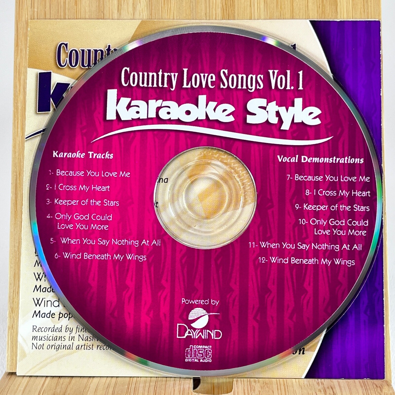 Daywind Karaoke Style Country Love Songs Vol. 1