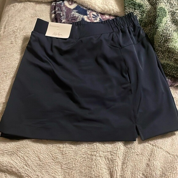 NWT Lady Hagen Navy Golf Perforated Skort With Pockets Stretch S Pickle Ball