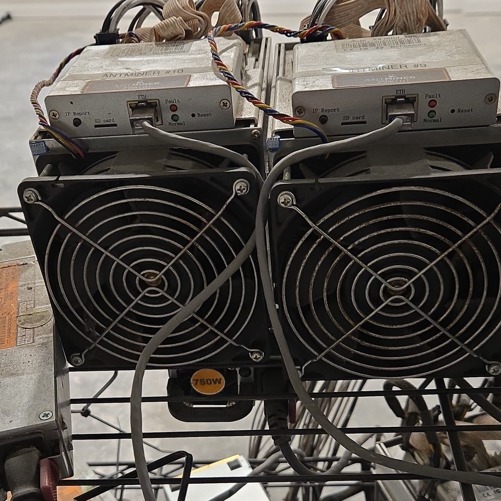 Antminer z9 mini ASIC Mining Hardware Dual Cooling Fans 750W Power Supply