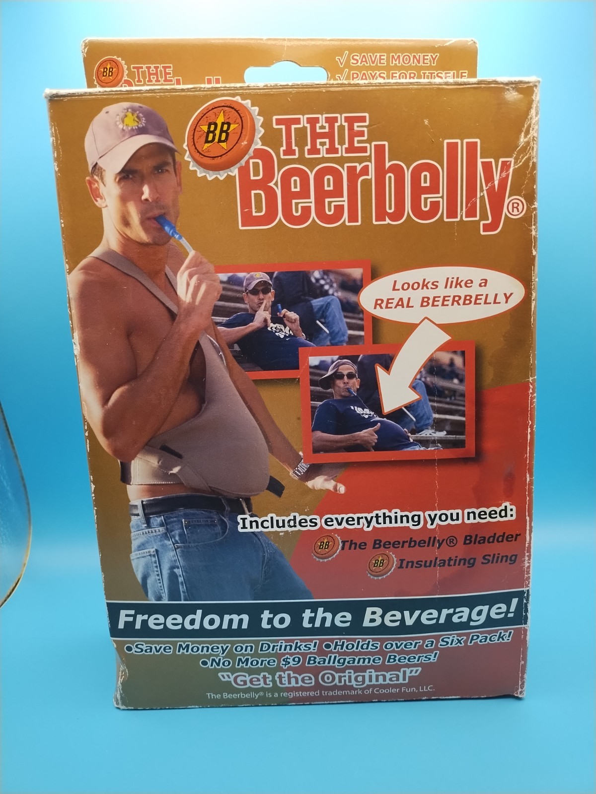 Beer Belly Cooler Bladder Insulating Sling Hidden Liquid Fluid Hydration Gag