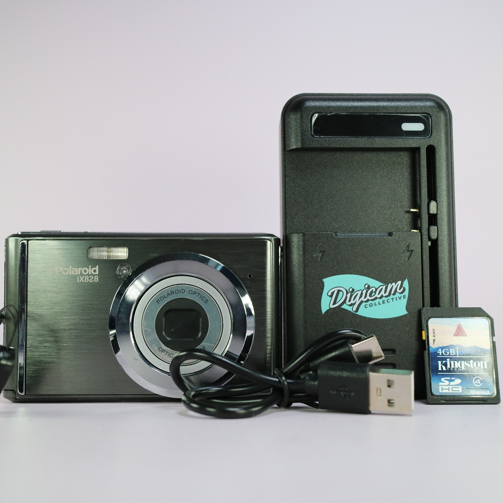 Polaroid Digital Camera iX828 20.1MP Grey Tested