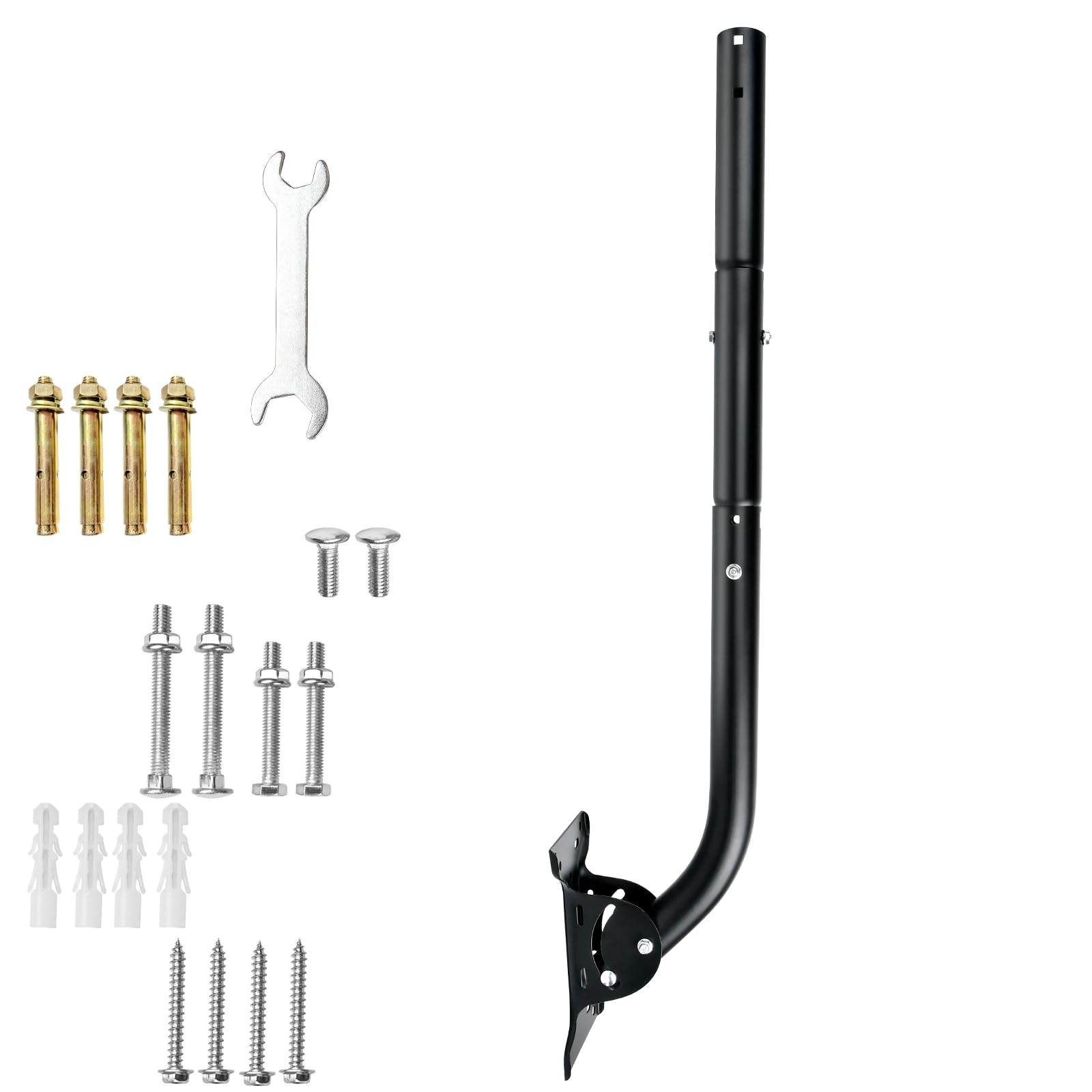 Universal Weather Station Mounting Pole, 1.5” Diameter Heavy-Duty J-Pipe Moun...