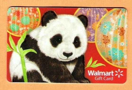 Collectible Walmart Gift Card - Panda - No Cash Value - FD30173