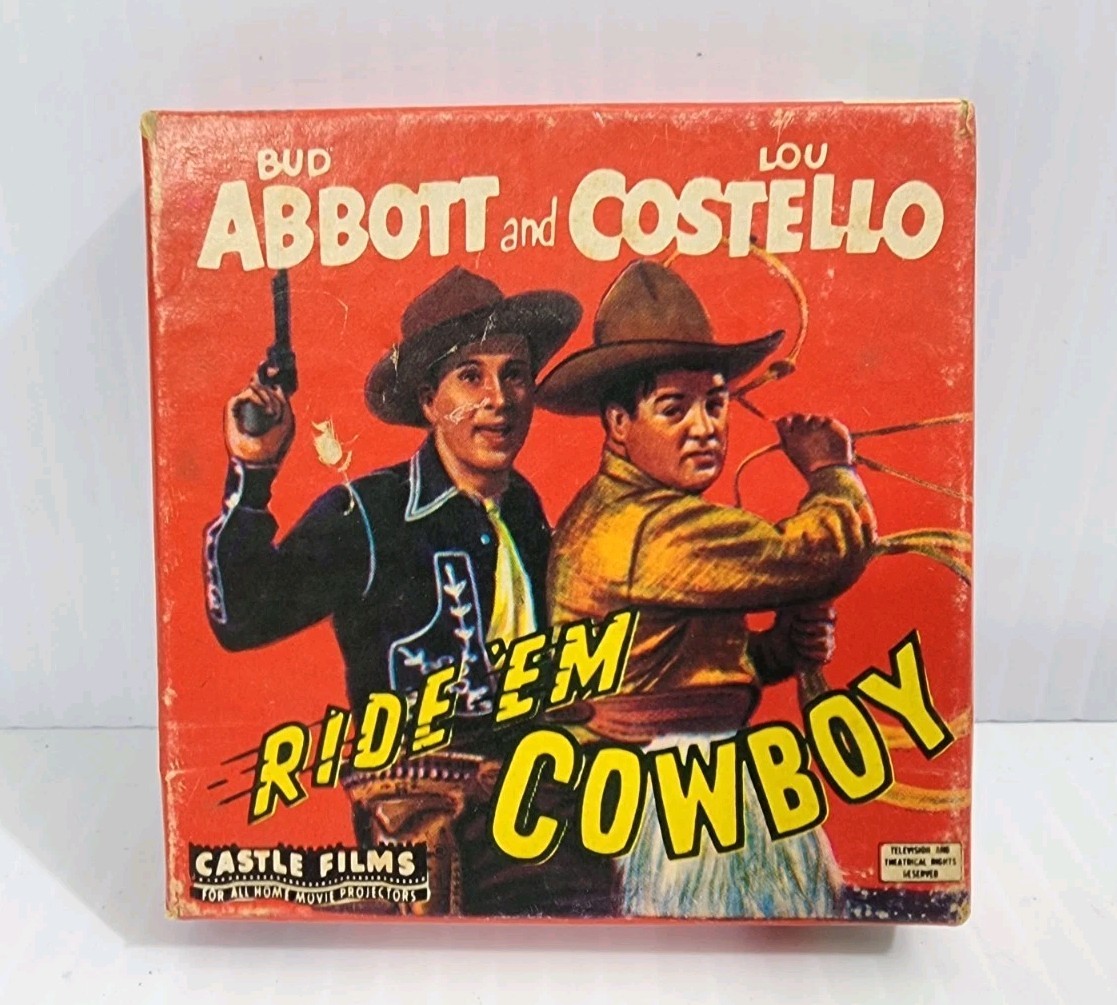 Abbott & Costello "Ride 'Em Cowboy" Super 8mm Headline Edition Movie