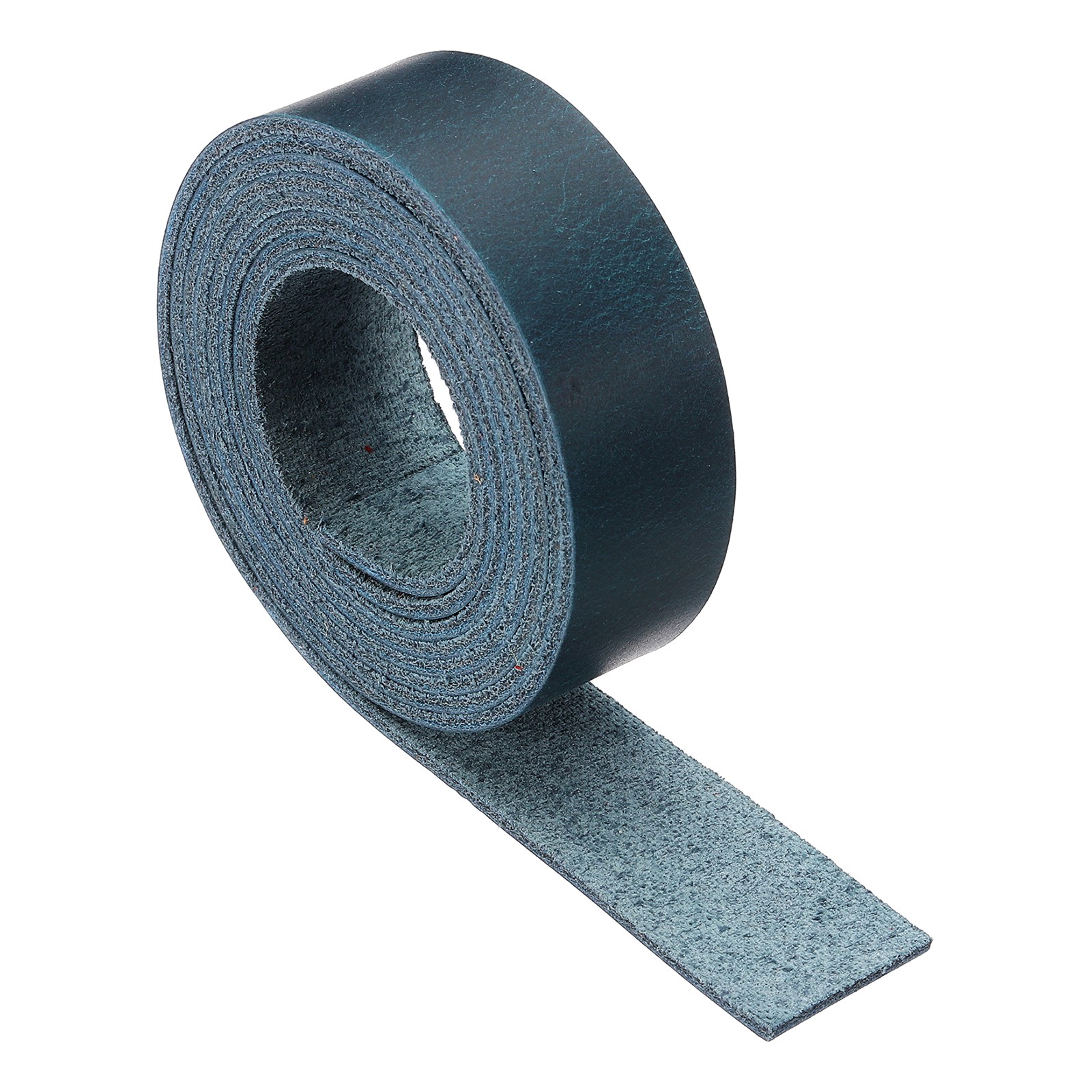 Full Grain Leather Strap, 0.8 Inches Wide x 51 Inches Long, Dark Blue