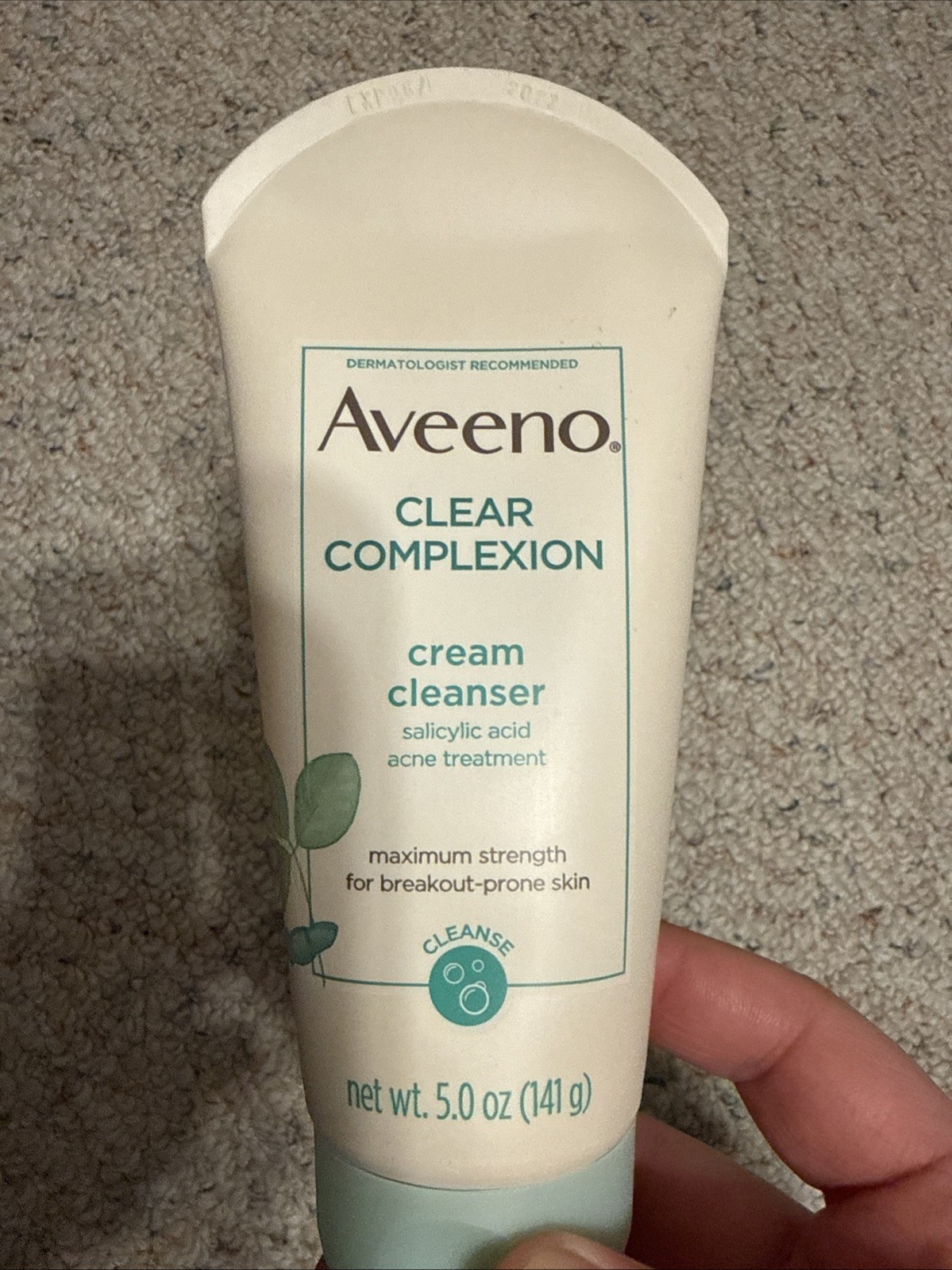 Aveeno Clear Complexion Facial Cream Cleanser - Salicylic Acid - 5.0oz 141g