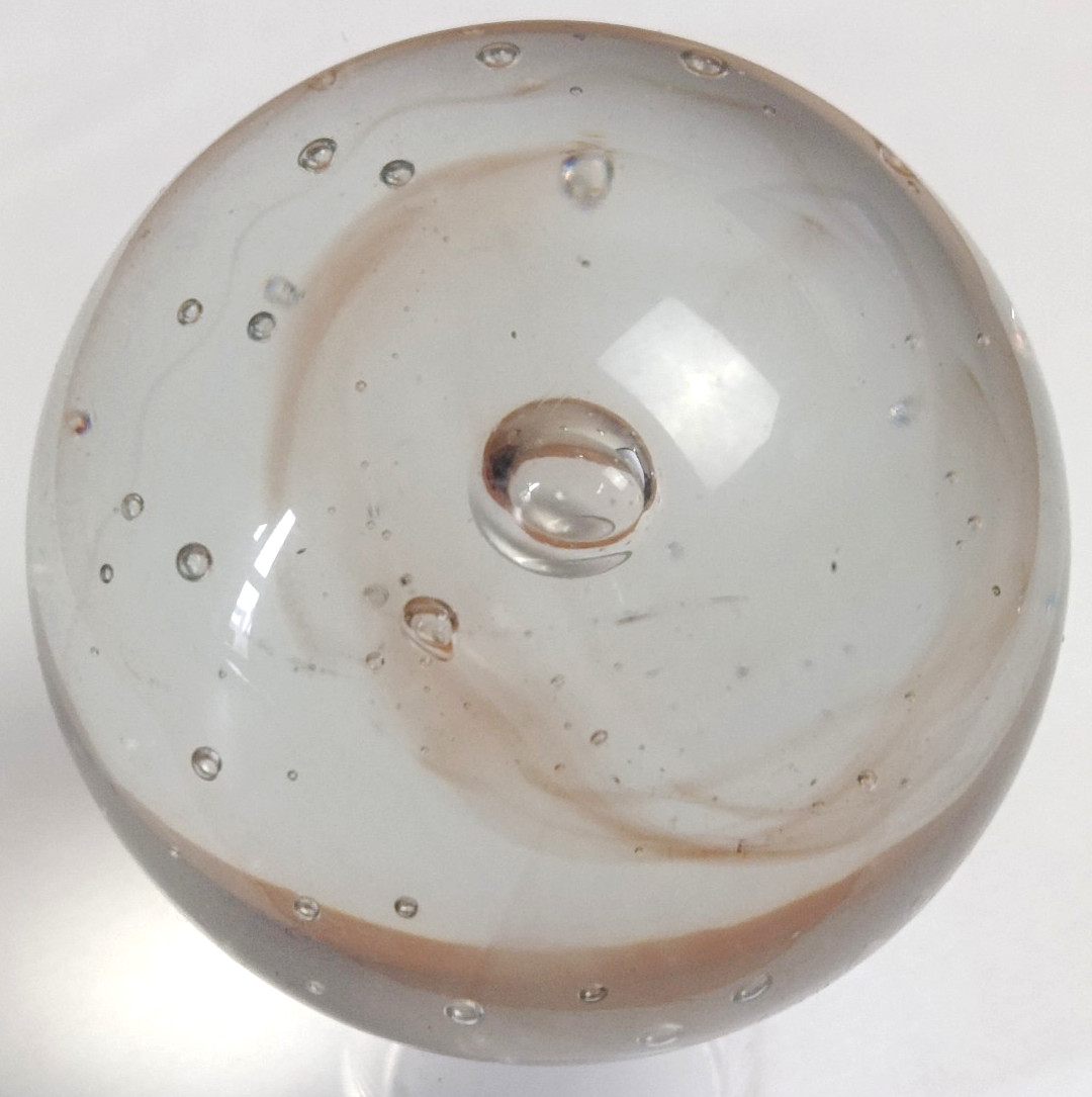2 Inch Glass Controlled Bubble Art Glass Orb Marble Sphere Paperweight