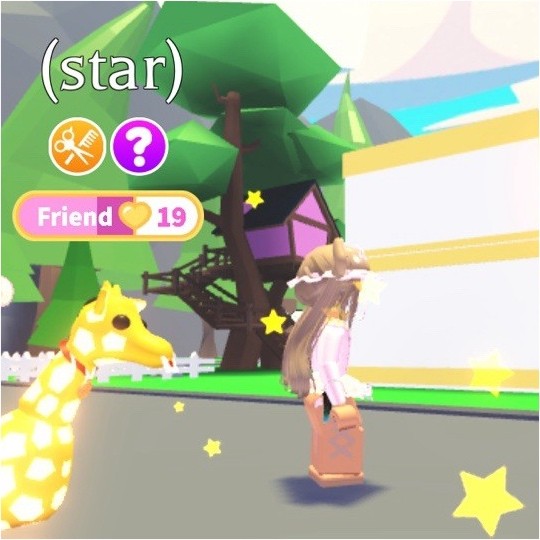 Adopt Me! Neon Fly Ride Giraffe Virtual Pet In-Game Item