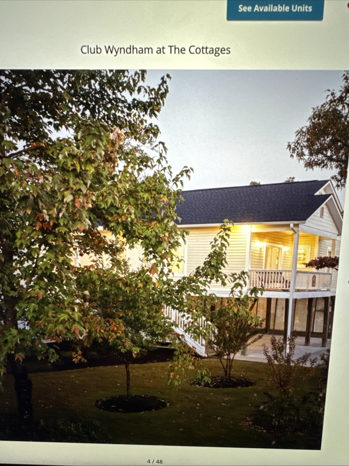 Club Wyndham at The Cottages – 3 Bedroom Villa – January 9–16, 2026