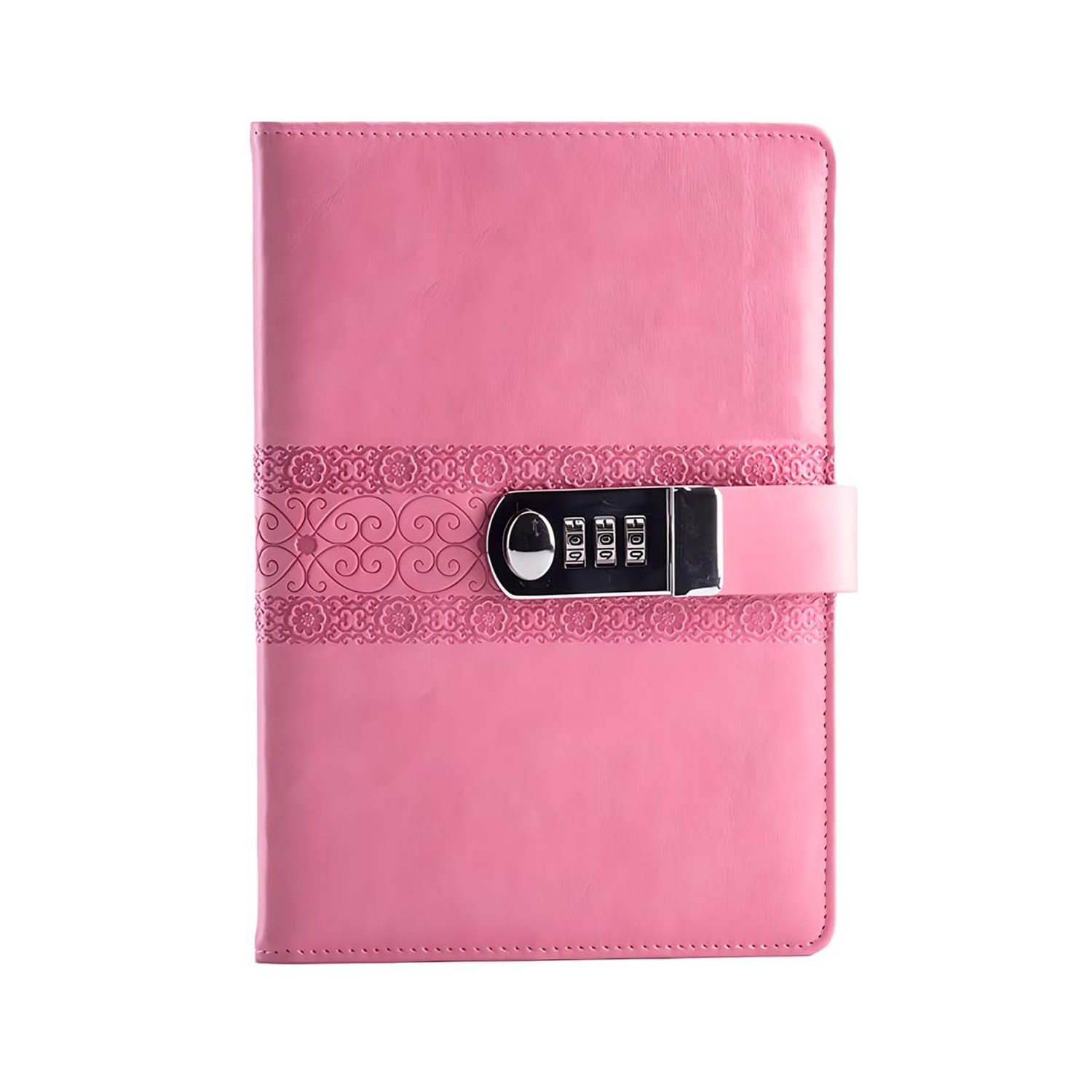 ToiM PU Leather Locking Journal Writing Notebook, Vintage Daily Notepad with ...