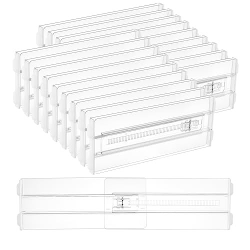  Pack Drawer Dividers for Clothes, 4" High 10.2"-16.5" 4" H,10.2-16.5" L 18