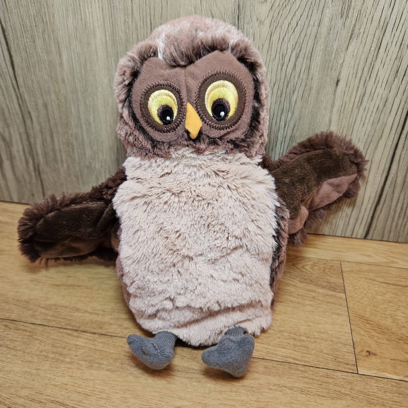 IKEA VANDRING UGGLA Brown Owl Hand Puppet Soft Toy Plush Bird Of Prey 
