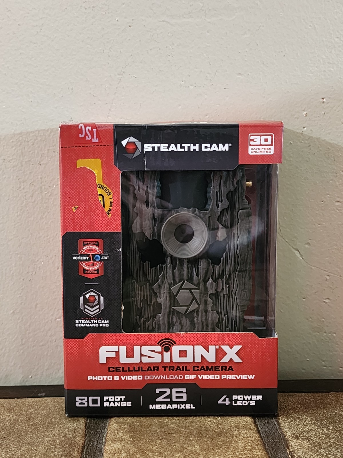 Stealth Cam Fusion X AT&T Wireless 26MP Cellular Trail Camera STC-FATWX New/Open