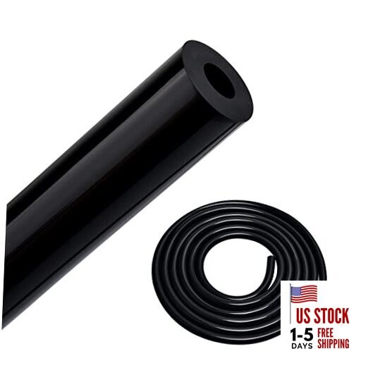  1/4 Silicone Vacuum Tubing Hose Line 5FT 130PSI Max Pressure 1/4 5FT Black