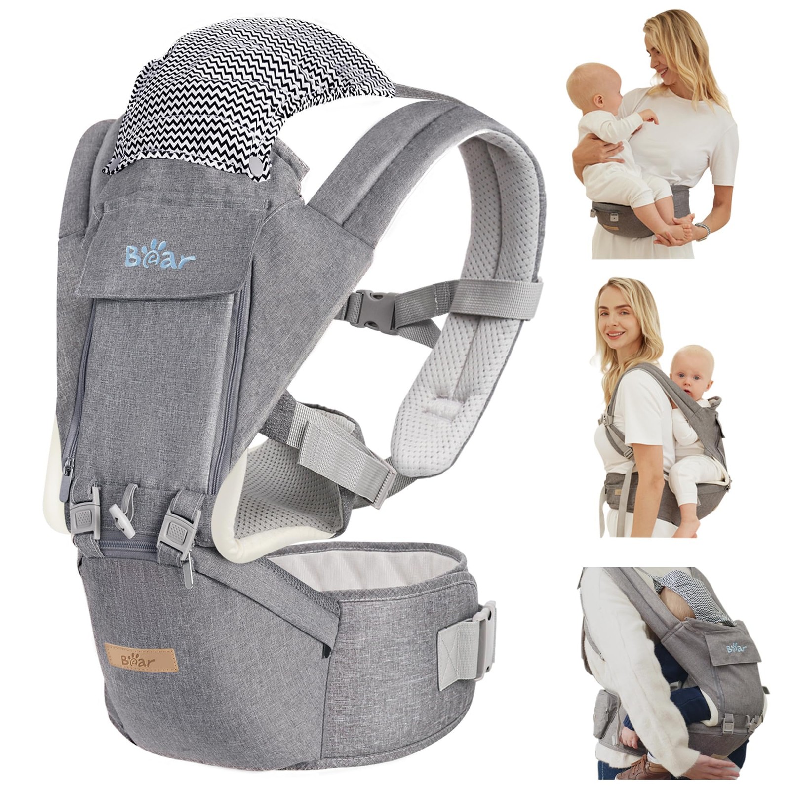 Portabebés con asiento para la cadera, para recién nacidos y niños pequeños, NEW